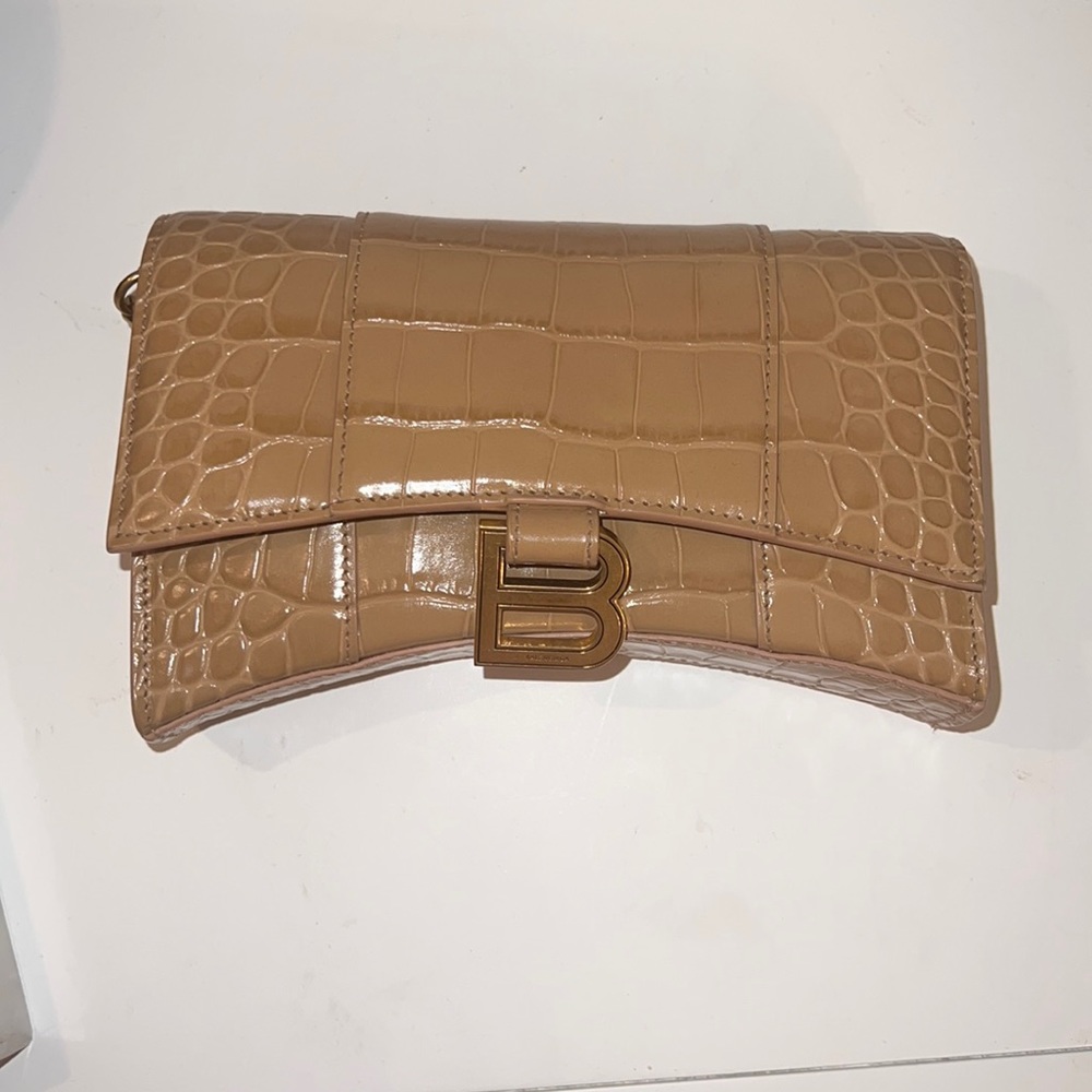 Balenciaga Hourglass Wallet on a Chain